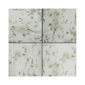Azulejo de mármol blanco de moda moderno y losa grande Superficie pulida de color personalizada Diseño elegante para piso a un precio razonable - Product Image 1