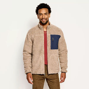 Wholesale Heavyweight High Quality <b>Sherpa</b> <b>Fleece</b> Outwear Jacket Man Winter Outdoor Jacket Custom Comfortable Logo <b>Men</b> Jacket - Product Image 4
