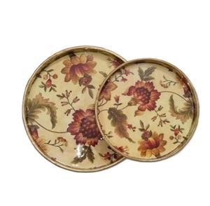 Ensemble de plateau de service de thé de planches en MDF de Style à la mode avec émail imprimé personnalisé thé petit déjeuner ustensiles de cuisine maison hôtel accessoires - Product Image 5