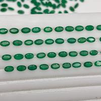 Lots en gros d'articles en vrac, pierres précieuses d'émeraude verte naturelle 5x3MM, coupe ovale, pierres en vrac pour la fabrication de bijoux, livraison gratuite depuis l'Inde