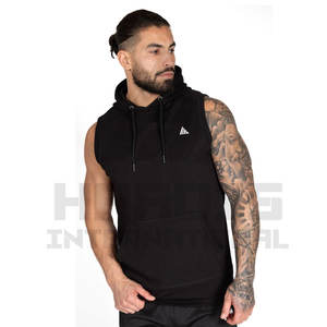 Top Selling High Quality <b>Sleeveless</b> Hoodie for <b>Men</b> Different Design Hoodie in Custom Style <b>Men</b> Hoodie for Sale - Product Image 1