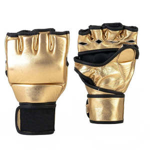 Venta al por mayor logotipo personalizado e impresión de alta calidad de cuero de vaca genuino de primera calidad al por mayor guantes profesionales MMA - Product Image 6