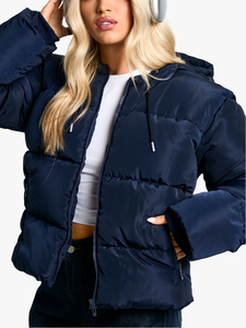 2025 New Arrived Custom Made Winter Stylish Design Warm Thick Cotton Bubble Jacket Women Oversized Lightweight Embroidery - Product Image 2