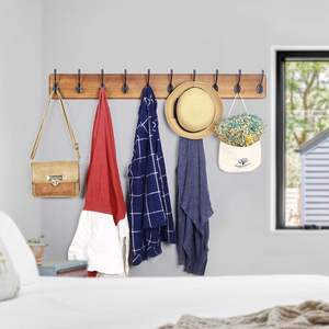 Ensemble de cintres en bois pour armoires familiales, cintre en bois extra large pour trench-coats, cintre élégant en bois de hêtre pour des placards bien organisés - Product Image 4