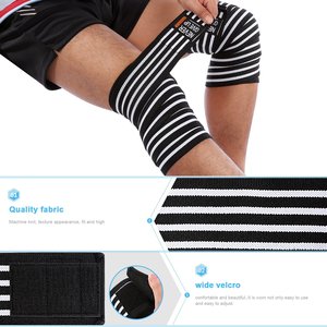 Enveloppe ajustable en néoprène respirant unisexe pour genoux Logo personnalisable Haltérophilie Push-Up Training Fitness - Product Image 2