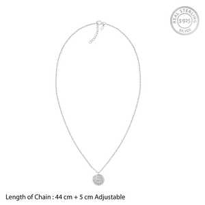 Collar de nombre de monedas en capas de plata personalizado de GIVA Jewelry, accesorio de moda - Product Image 4