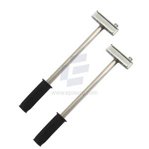 Martillo de Estampado para Identificación Animal con Soporte Superior, 1 Fila, Cuerpo de Acero Inoxidable con Mango de Goma - Product Image 2