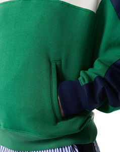 Dernier modèle de sweat à capuche femme à demi-zip Trendy Winter Knitted Fleece Half Zip Pullover Quarter Zip Sweatshirt Pockets Embroidery - Product Image 4