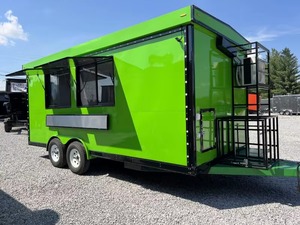 2023 Qualité Cargo Concession 8.5x20 BBQ Porche Alimentaire Remorque 7 Pieds Hauteur Intérieure 13,500 BTU A/C Eau Snacks Bonbons Chips - Product Image 5