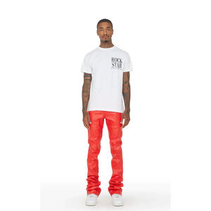 Pantalones de Lona y Cuero para Hombre, Personalizados, de Alta Calidad, Estilo Urbano, Impermeables, Transpirables y Ligeros, Más Vendidos - Product Image 2