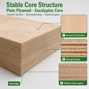 <span class=keywords><strong>Compensato</strong></span> di Eucalipto 12mm 4x8ft 1220x2440mm, <span class=keywords><strong>Compensato</strong></span> Industriale Resistente per Casseforme e Imballaggi - Product Image 3