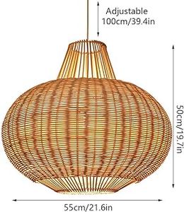 Lámpara colgante hecha a mano con aspecto admirable, lámparas colgantes de ratán, lámpara colgante de araña Natural, lámpara de primera calidad para Interior de Bar - Product Image 4