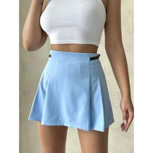 กางเกงขาสั้นผู้หญิงแบบมีเข็มขัดและกระโปรงขายส่ง - Product Image 6