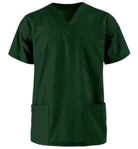 Venta en nueva camiseta tejida personalizada Scrub Top para panel médico serigrafía Unisex mejor calidad - Product Image 6