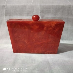 Boîte à bijoux et sac en résine effet marbre vert antique de haute qualité, design durable, imperméable, écologique, grande capacité - Product Image 3