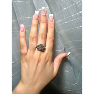 Anillo de Plata de Ley para Hombre Hecho por Artesanos Navajo, Talla 7.5, Estilo Étnico, Engaste Invisible, Bañado en Rodio, Pureza de Metal de 14k, Uso Diario - Product Image 5