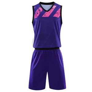 Uniforme de Baloncesto Personalizado para Hombre, Directo de Fábrica, 100% Poliéster, Sin Mangas, Verano/Invierno, Patrón 3D, Impresión por Transferencia de Calor, Secado Rápido - Product Image 1