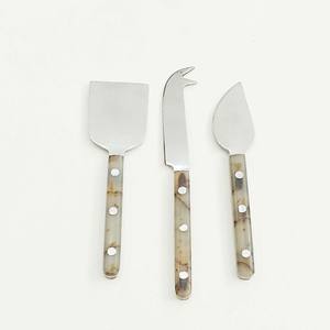 Worldwide Selling Premium Quality Luxury Design Food <b>Safe</b> Resin Handle Stainless Steel Cheese Cutting Set for Home and Hotel Use - Product Image 1