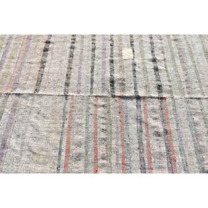 พรมขนสัตว์สีเทาร่วมสมัยขนาด5.2x7.6ฟุตแบบตุรกีพรมห้องนั่งเล่นลายนามธรรมสำหรับทางเข้าห้องโถงสี่เหลี่ยมผืนผ้าพื้นที่น้ำยาง - Product Image 5