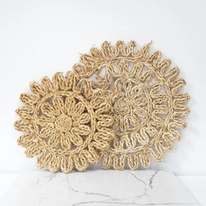 Vintage Product Seagrass Boho Wicker Table Decor <b>Placemat</b> <b>Set</b> of 2 Table Mats by Supplier Vietnam - Product Image 1