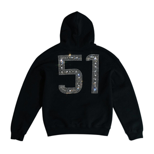 Men's Trendy Custom Rhinestone Design <b>White</b> Zipper Hoodie Cotton Blended <b>Zip</b> <b>Up</b> Hooded Sweatshirt Basics Tops For Men - Product Image 4