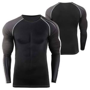 Rashguard MMA personnalisé avec votre logo, imprimé par sublimation, en spandex et nylon, respirant, col rond, vêtements de sport - Product Image 5