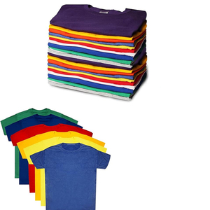 T-shirt à manches courtes d'été avec logo personnalisé en gros Jeunes garçons 100% T-shirt blanc uni en coton biologique pour garçons - Product Image 5