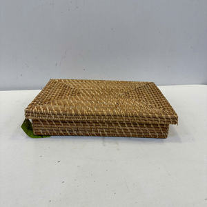 Buzón de Almacenamiento Rectangular Multiusos de Lujo, Ecológico, de Mimbre Natural Ratta - Product Image 6