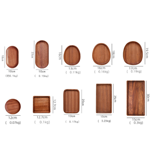 Bandeja de servir ecológica de madera natural, perfecta para un uso sostenible en el hogar y la cocina. - Product Image 2