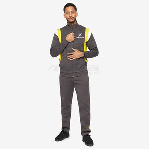 Chaqueta de entrenamiento de pista para hombre con cremalleras laterales con dobladillo de cola caída y detalles sutiles de puño Chaqueta de rendimiento para hombre - Product Image 2