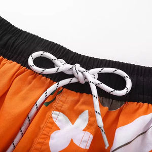 Maillot de bain personnalisé à séchage rapide pour hommes, short de plage taille haute respirant avec fermeture à la taille élastique, imprimé à motif solide et chaud - Product Image 4