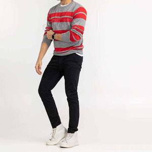 Tricots décontractés de couleur unie pour hommes Pulls en laine de haute qualité fabriqués au Pakistan - Product Image 5