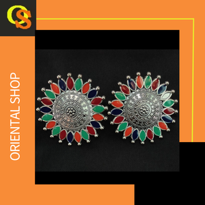 Wholesale Suppliers Earrings <b>Set</b> with Silver Plated Fashionable Earrings <b>Jewelry</b> for Women Wear by <b>Indian</b> Exporters - Product Image 5