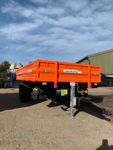 Wholesale New Track 7'X14' Dump <b>Trailer</b> 14K Tele 4' High Sid Farm <b>Trailer</b> Tractor Core Components Include Gear Motor Best Price - Product Image 6