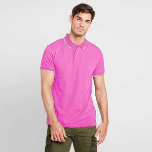 เสื้อโปโลแขนสั้นสำหรับผู้ชายสีทึบผ้าซับเหงื่อออกแบบได้ตามต้องการ - Product Image 5