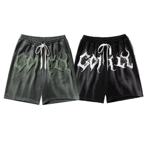 Best Hot Sale Embroidered Puff Print Custom Digital Printing <b>Vintage</b> Print Oxford Casual <b>Men</b> <b>Shorts</b> Eco-Friendly Quick Dry - Product Image 3