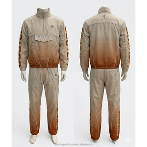 Chaqueta Deportiva Ligera con Estampado Ácido Personalizado, Traje de 2 Piezas de Nailon para Hombre, Ropa Urbana, Diseño Personalizado OEM - Product Image 1