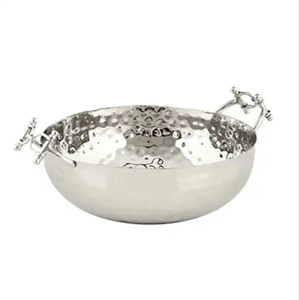 Cuenco de frutas elegante personalizado de Metal moderno a la venta, vajilla de último estilo, cuenco de Metal para servir, utensilios de cocina, accesorio de frutas - Product Image 4