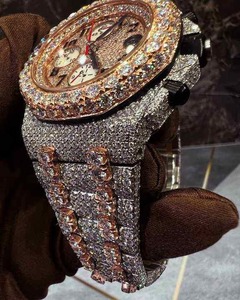 นาฬิกาเพชรโมอิสซาไนต์แบบเต็มหน้าปัด ดีไซน์คริสตัลกันน้ำ สำหรับผู้ชาย จำหน่ายราคาส่ง คุณภาพเยี่ยม ราคาดีที่สุด - Product Image 3