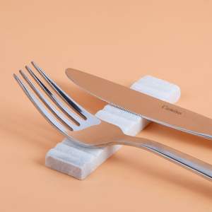Supports à couteaux et fourchettes élégants en pierre naturelle pour table à manger, accessoires de cuisine modernes, prix de gros - Product Image 6