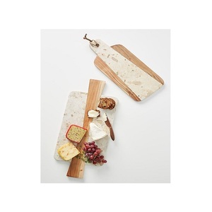 Juego de 2 tablas de cortar de madera y mármol Diseño de tendencia Tabla de cortar verduras con la mejor calidad a bajo precio - Product Image 2