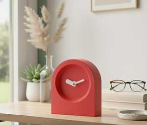 The CRAFT EXIM Luxury Natural Marble Quartz Art Deco <b>Desk</b> <b>Clock</b> Premium Handcrafted Decor for Home Office - Product Image 2