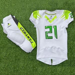 2025 Unisex fútbol americano Jersey pantalones Conjunto personalizado equipo uniforme personalizable bordado ropa deportiva manga corta Logo hombres - Product Image 2