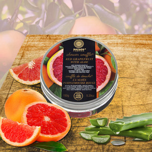 Soufflé de Douche Rafraîchissant Pamplemousse Rouge et Aloe 150g – Nettoyant Corporel Aérien Hydratant Sans Sulfate Végétalien Fait Main Naturel pour la Peau - Product Image 5