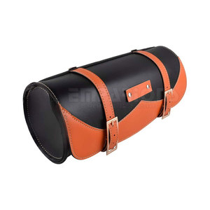 Customized Multifunction Heavy Duty PU Leather Waterproof Biker <b>Tool</b> <b>Bag</b>/ Roll <b>Bag</b> For Sale - Product Image 1
