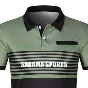 Polo ajustado de color sólido para hombre, ropa informal de secado rápido, diseño OEM MOQ bajo, Polo informal de golf de talla grande para hombre, lo último - Product Image 5