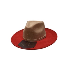 Sombrero Fedora de Gamuza de Dos Tonos Premium, Sombrero Mexicano Hecho a Mano con Ala Ancha, Fabricante OEM ODM - Product Image 2