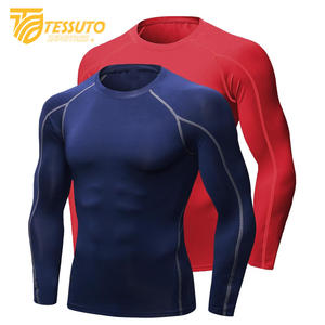 Vêtements de jogging hommes Gym Sports été à manches courtes Compression T-Shirt vêtements de course Yoga Fitness serré haut actif pour hommes - Product Image 4