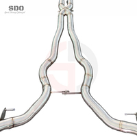 Échappement arrière en acier inoxydable poli miroir SDO pour BMW M5 M6 F06 F10 F12 F13 4.4TT V8 2011-2016 avec soupape à vide