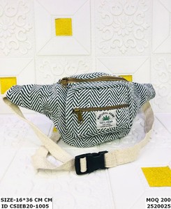 Designer Handmade Cotton Unisex Sling Bag Zipper Closure Handloom Craftsmanship Fashion for Evening Use Eco-Friendly Sustainable - Product Image 5